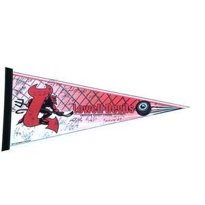 Lowell Devils AHL Hockey 2008-09 Team Signed Pennant